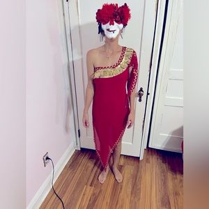 Day of the Dead Halloween Costume, Women’s Med,  Sz 4/6